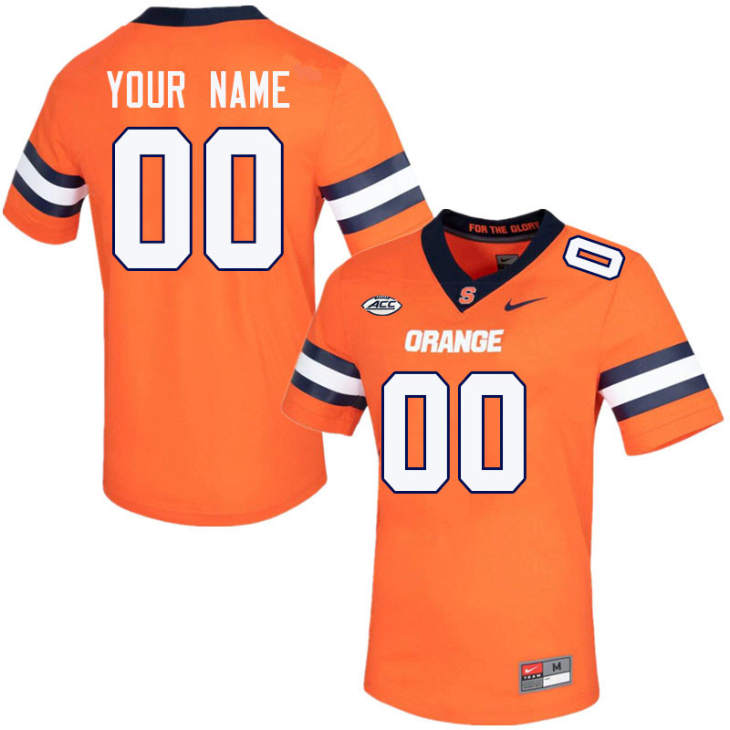 Custom Syracuse Orange Name And Number College Football Jersey Stitched-Orange - Click Image to Close